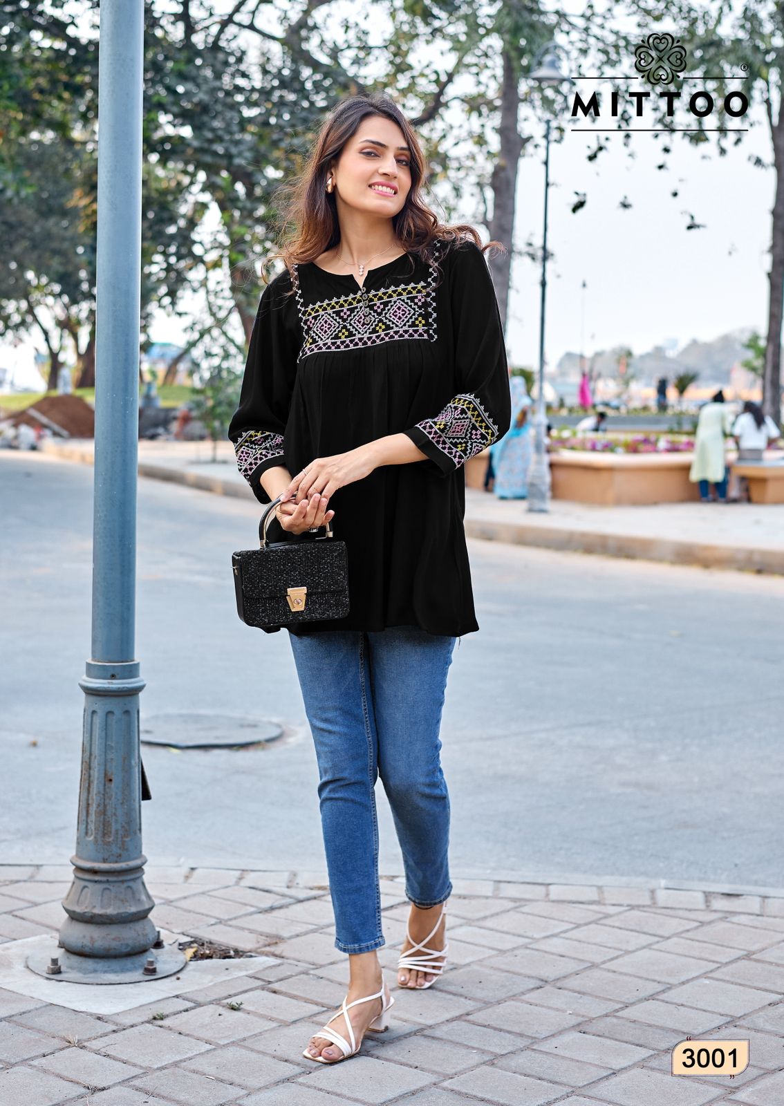 Emlee Mittoo Rayon Fancy Tops Wholesale Price