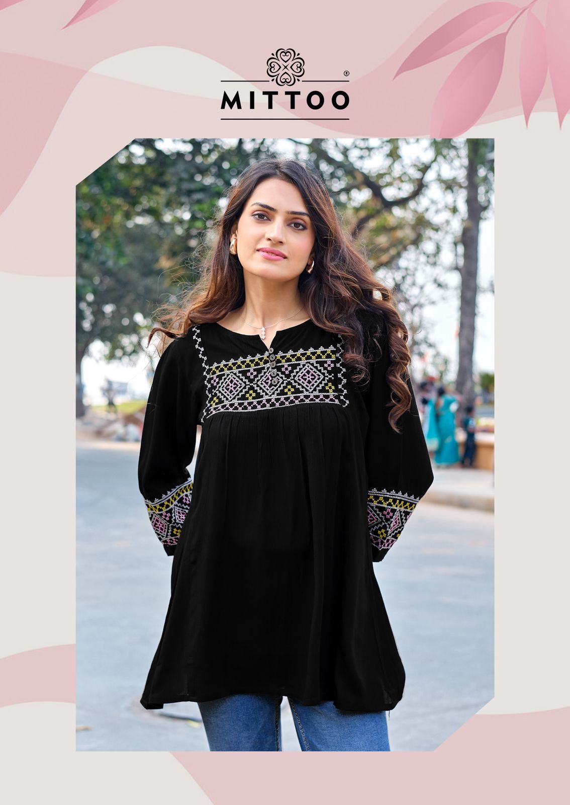Emlee Mittoo Rayon Fancy Tops Wholesale Price