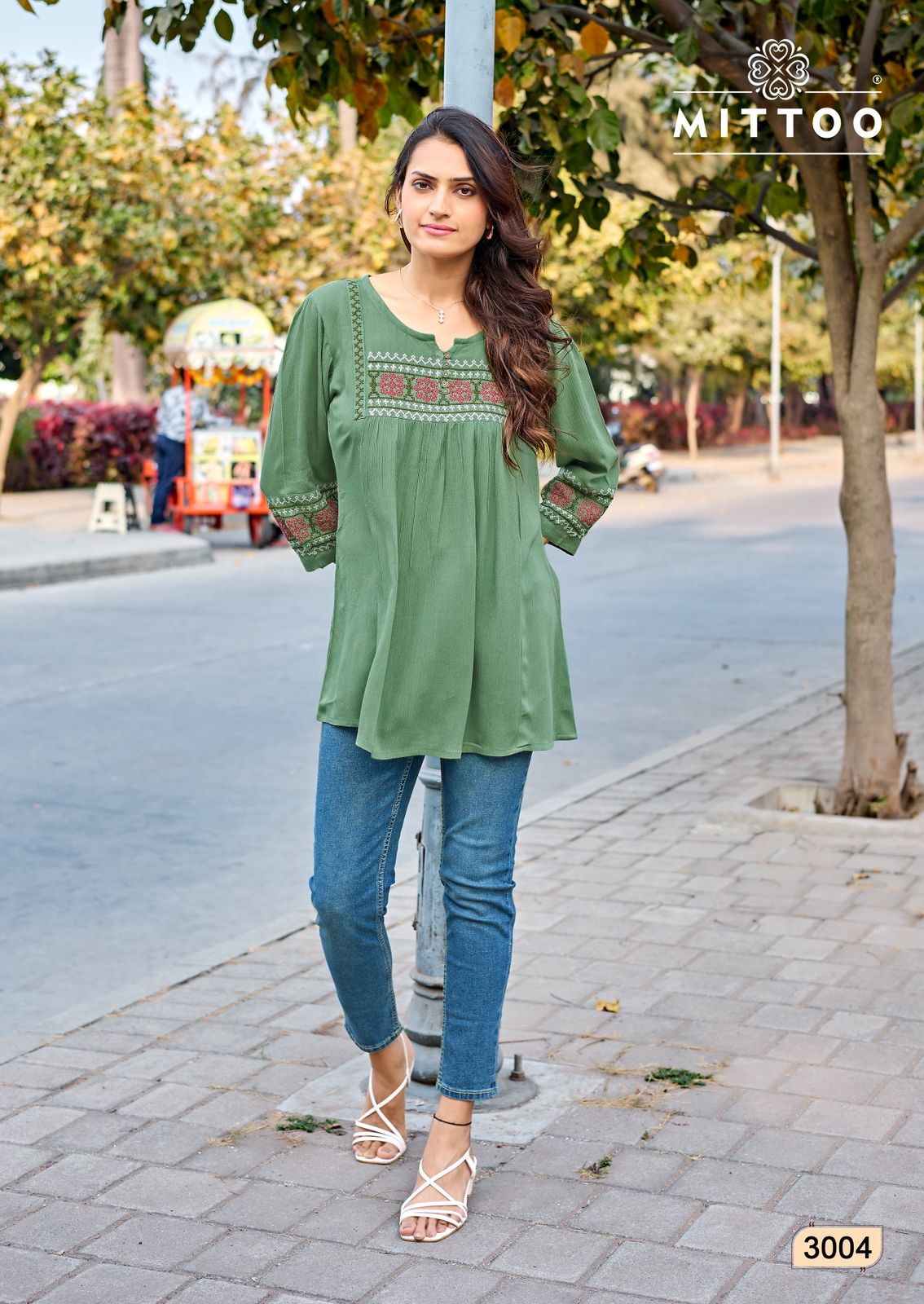 Emlee Mittoo Rayon Fancy Tops Wholesale Price