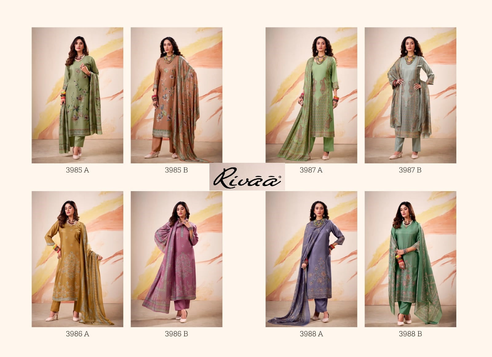 Ena Rivaa Pashmina Suits Exporter Gujarat