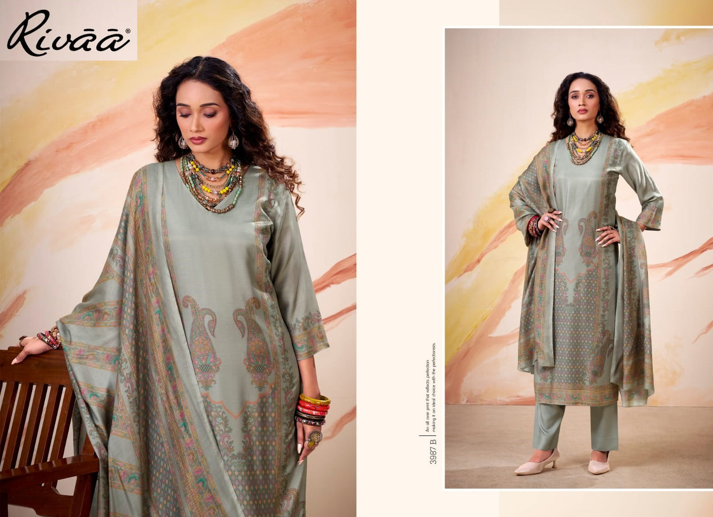 Ena Rivaa Pashmina Suits Exporter Gujarat