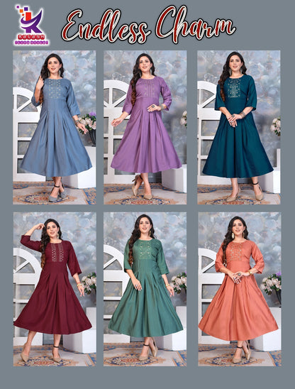 Endless Charm Mlm Kalash Lifestyle Anarkali Kurtis Exporter Gujarat