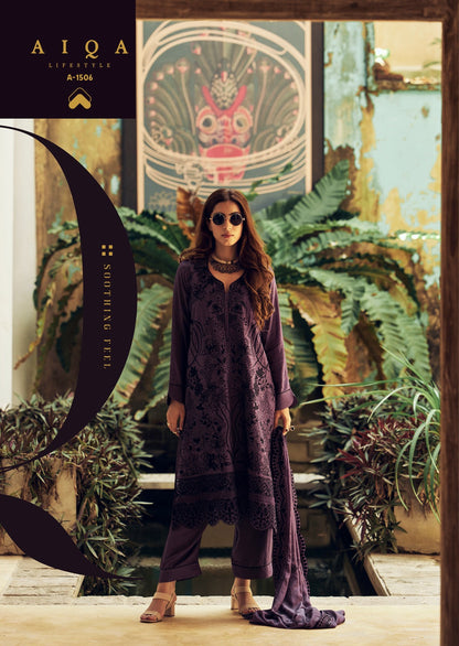 Endless Passion Aiqa Pure Bemberg Muslin Pant Style Suits Manufacturer India