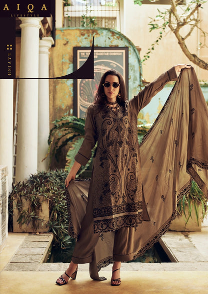 Endless Passion Aiqa Pure Bemberg Muslin Pant Style Suits Manufacturer India