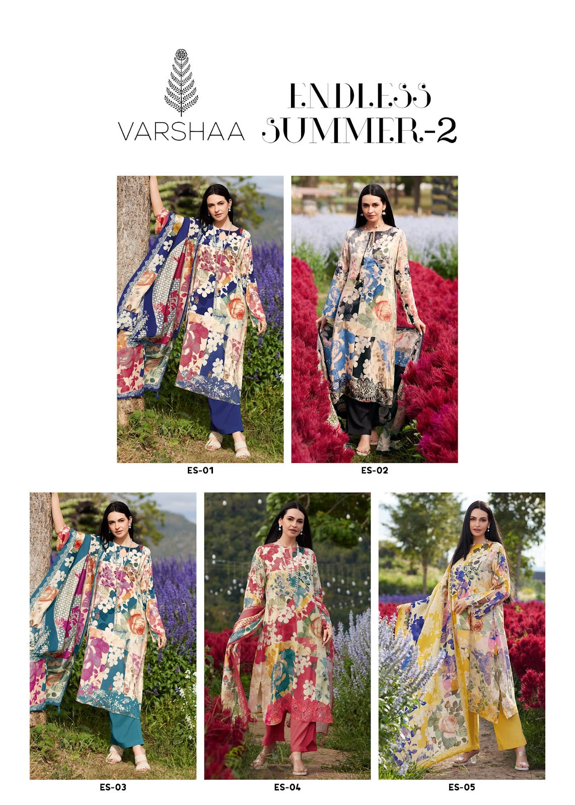 Endless Summer 2 Varshaa Viscose Muslin Pant Style Suits Exporter Ahmedabad