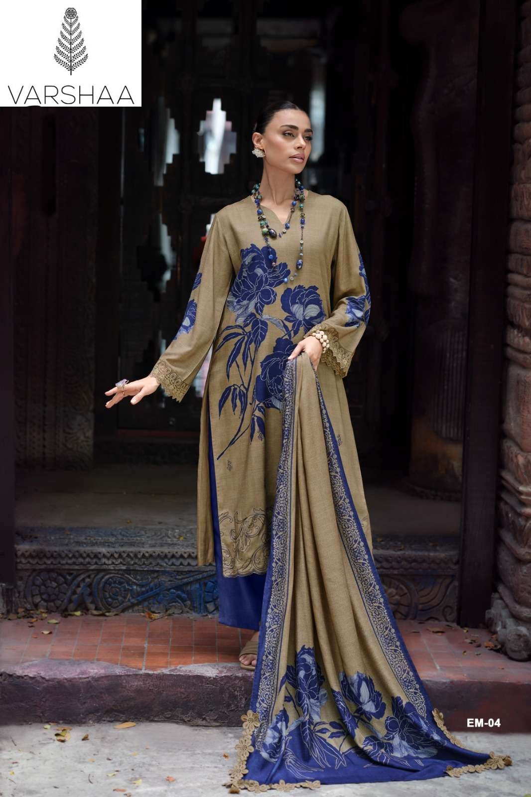 Enigma Varshaa Viscose Pashmina Suits Wholesale Rate