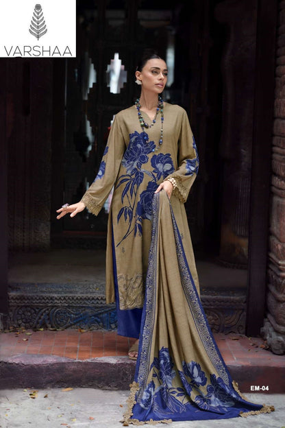 Enigma Varshaa Viscose Pashmina Suits Wholesale Rate