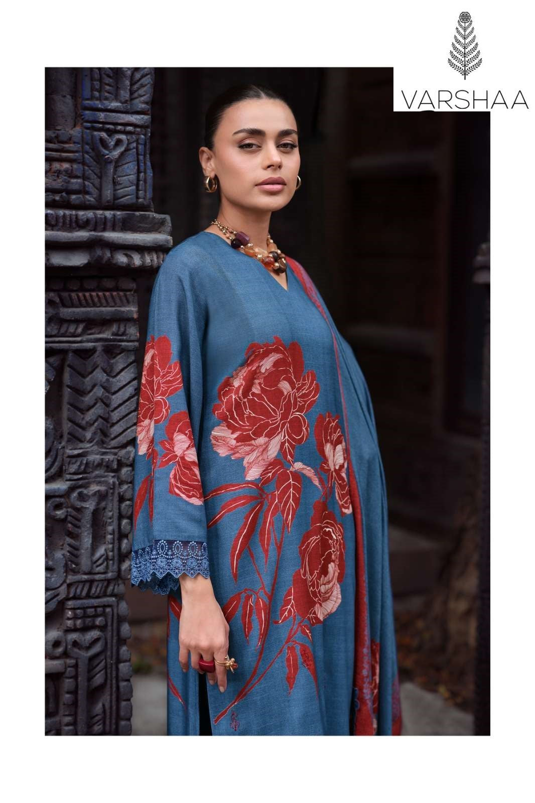 Enigma Varshaa Viscose Pashmina Suits Wholesale Rate