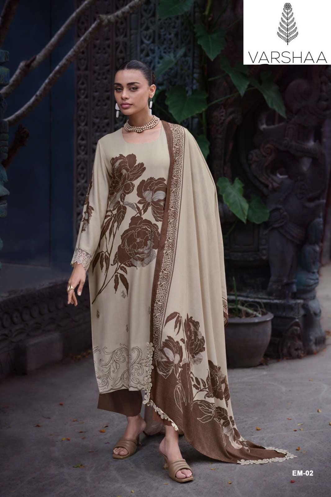 Enigma Varshaa Viscose Pashmina Suits Wholesale Rate