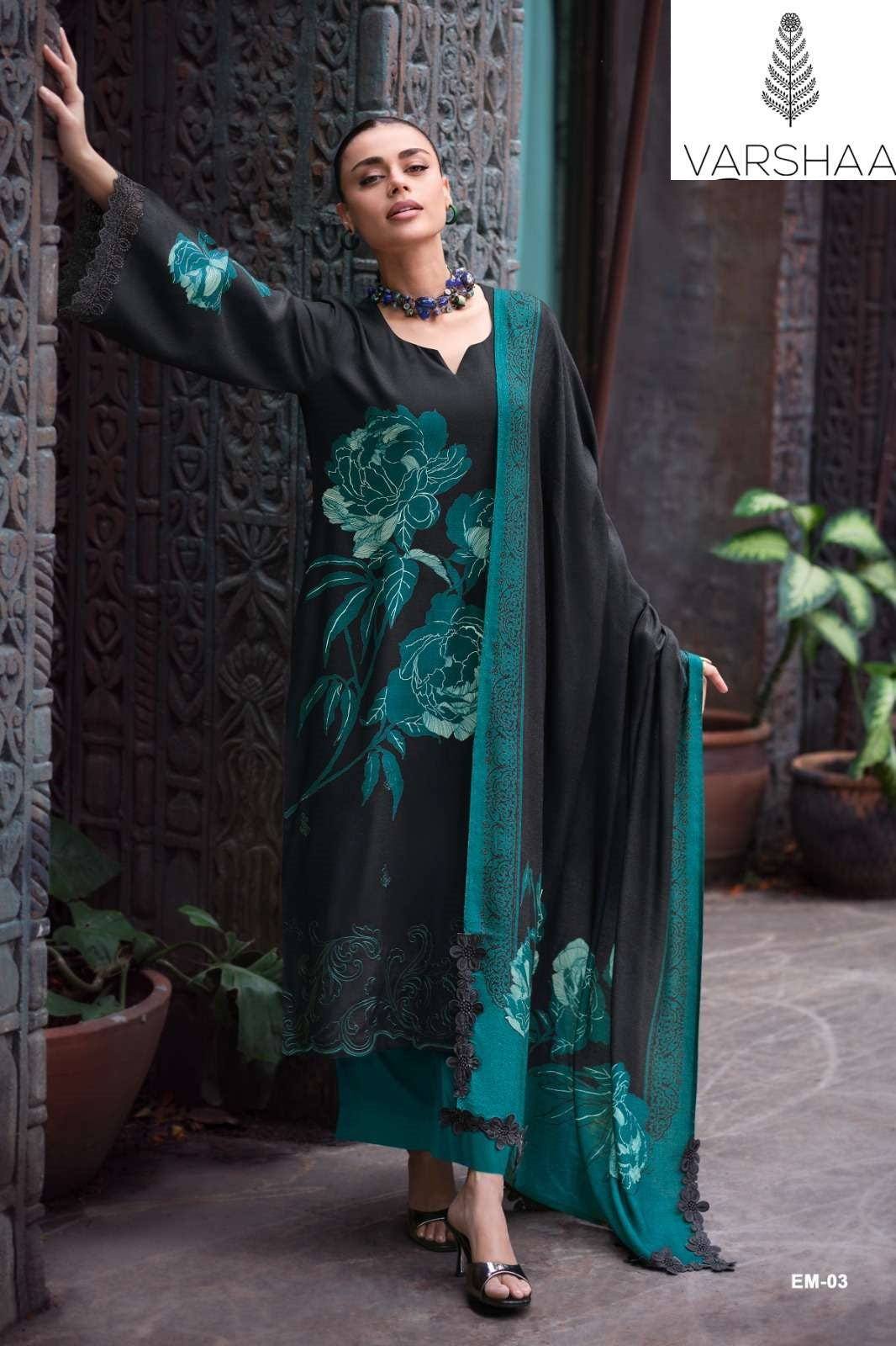 Enigma Varshaa Viscose Pashmina Suits Wholesale Rate