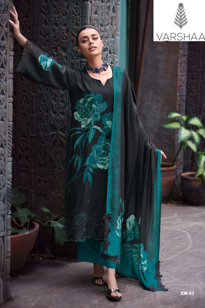 Enigma Varshaa Viscose Pashmina Suits Wholesale Rate