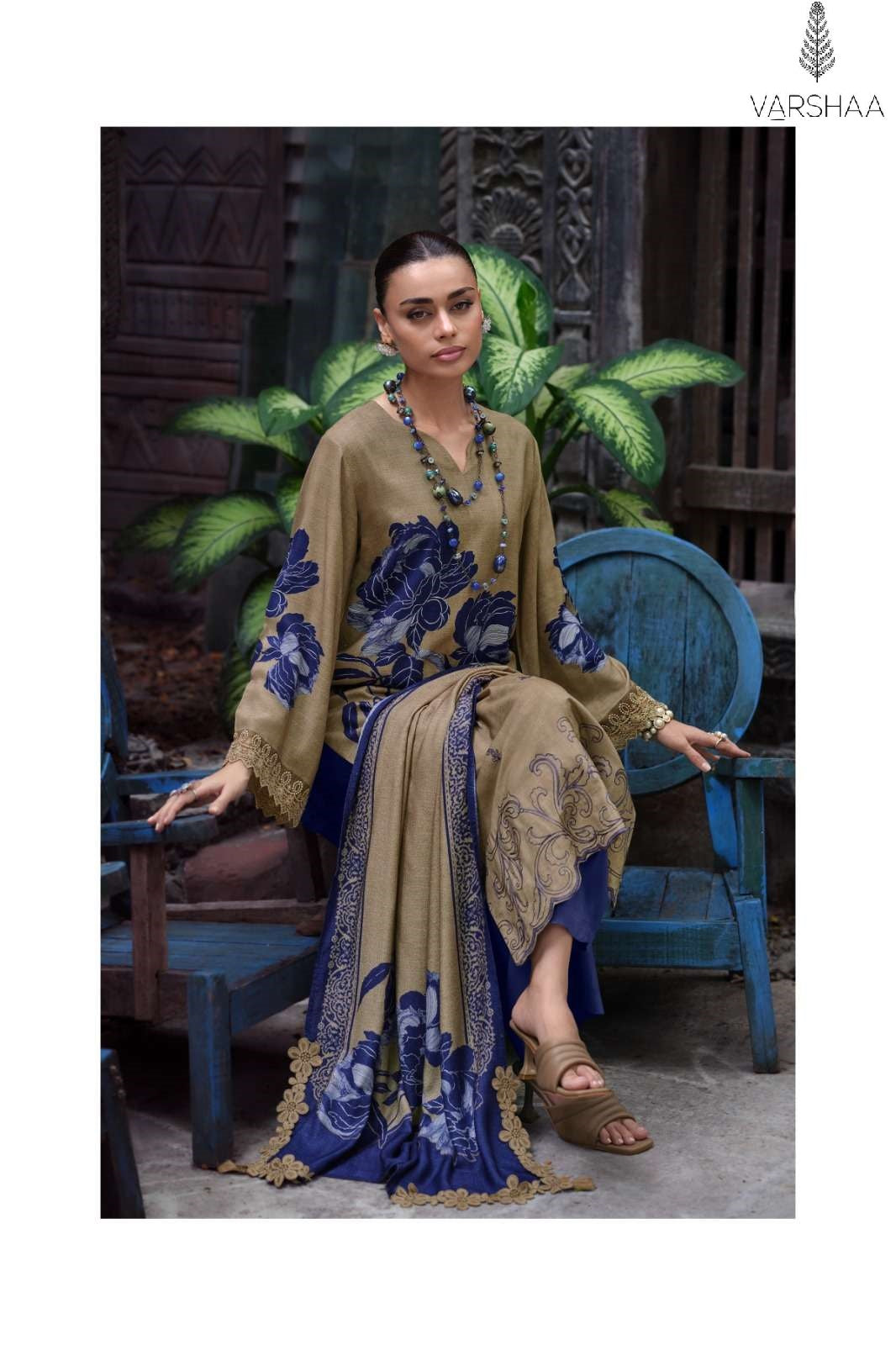 Enigma Varshaa Viscose Pashmina Suits Wholesale Rate