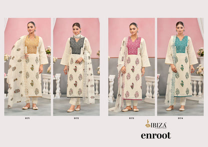 Enroot Ibiza Cotton Pant Style Suits Wholesale Rate