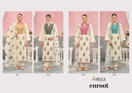 Enroot Ibiza Cotton Pant Style Suits Wholesale Rate