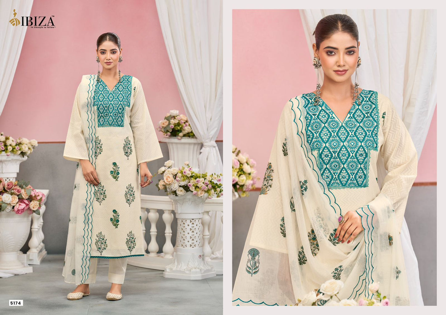Enroot Ibiza Cotton Pant Style Suits Wholesale Rate
