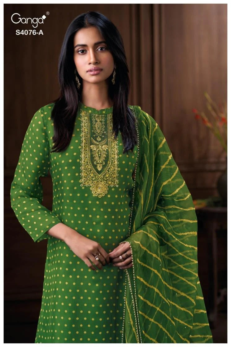 Enyara 4076 Ganga Pure Viscose Pant Style Suits Wholesaler