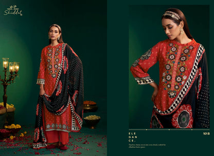 Enzo 101 Shiddat Viscose Muslin Pant Style Suits Exporter Gujarat