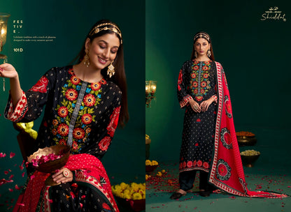 Enzo 101 Shiddat Viscose Muslin Pant Style Suits Exporter Gujarat