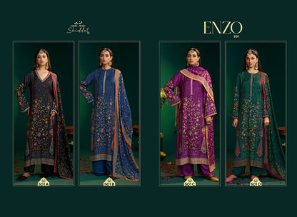 Enzo 501 Shiddat Viscose Muslin Plazzo Style Suits Exporter Ahmedabad