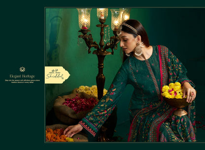 Enzo 501 Shiddat Viscose Muslin Plazzo Style Suits Exporter Ahmedabad