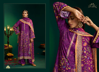 Enzo 501 Shiddat Viscose Muslin Plazzo Style Suits Exporter Ahmedabad