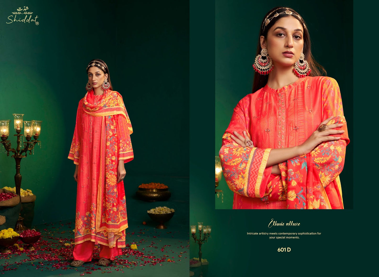 Enzo 601 Shiddat Viscose Muslin Plazzo Style Suits Wholesaler Ahmedabad