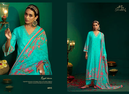 Enzo 601 Shiddat Viscose Muslin Plazzo Style Suits Wholesaler Ahmedabad