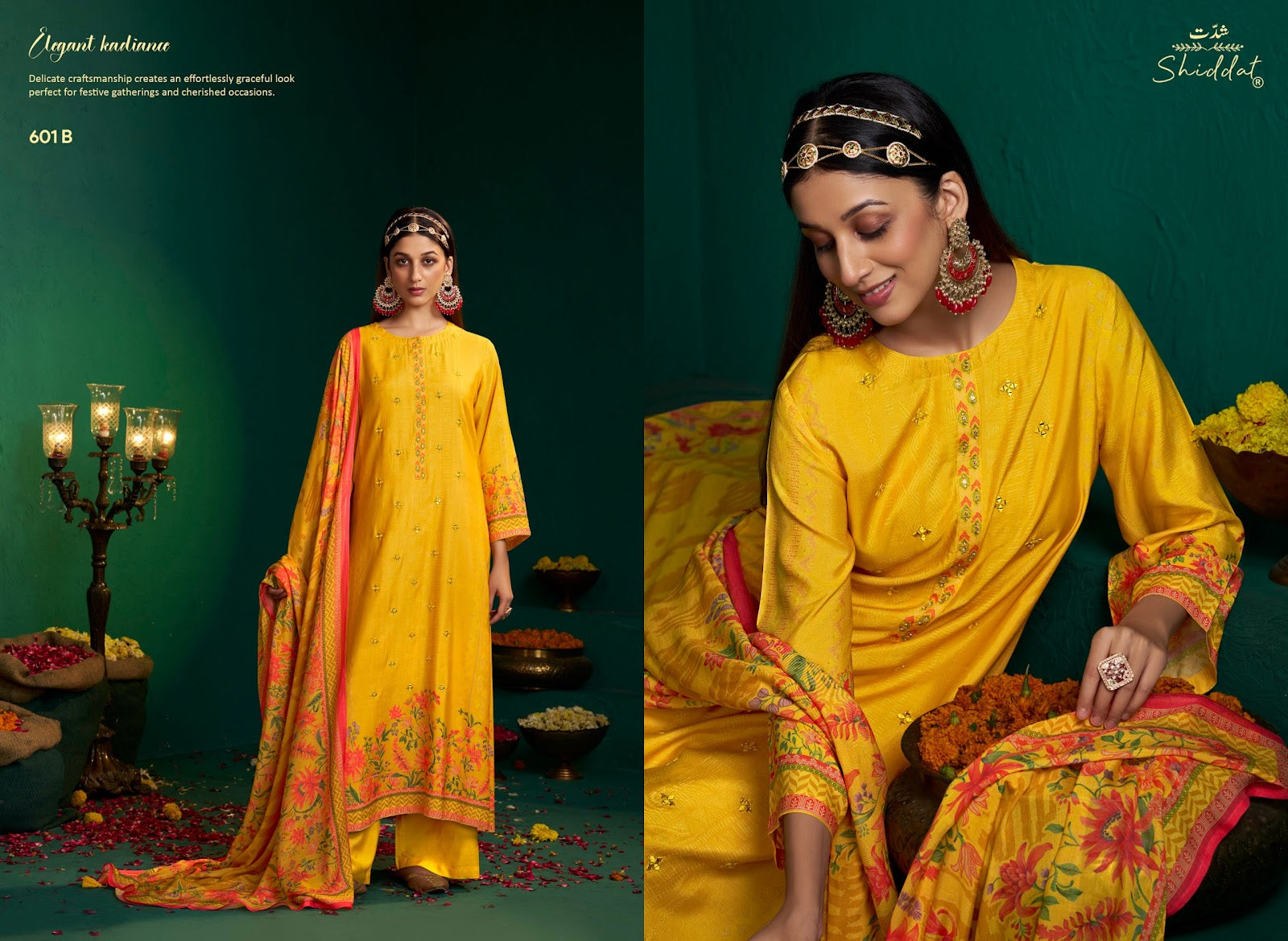 Enzo 601 Shiddat Viscose Muslin Plazzo Style Suits Wholesaler Ahmedabad