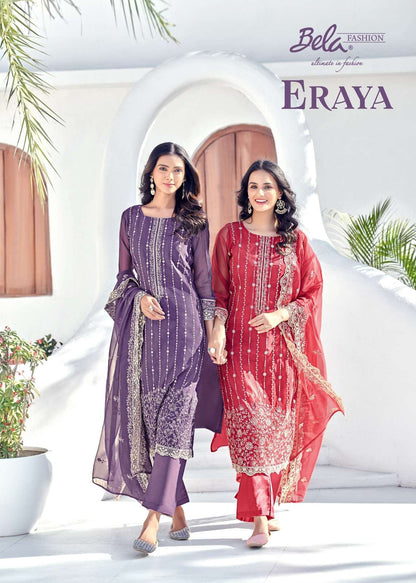 Eraya Bela Fashion Organza Pant Style Suits Wholesaler Ahmedabad
