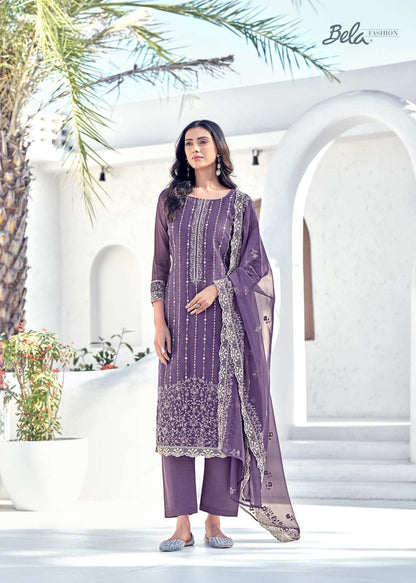 Eraya Bela Fashion Organza Pant Style Suits Wholesaler Ahmedabad
