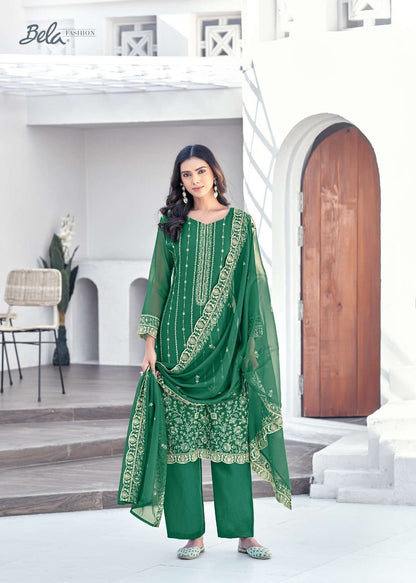 Eraya Bela Fashion Organza Pant Style Suits Wholesaler Ahmedabad
