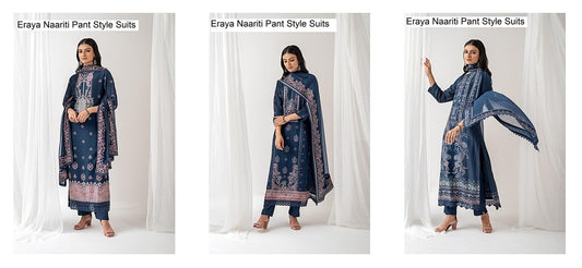 Eraya Naariti Pure Muslin Pant Style Suits Wholesale Price