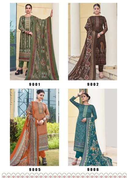 Eraya Roli Moli Pashmina Suits Supplier