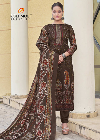 Eraya Roli Moli Pashmina Suits Supplier