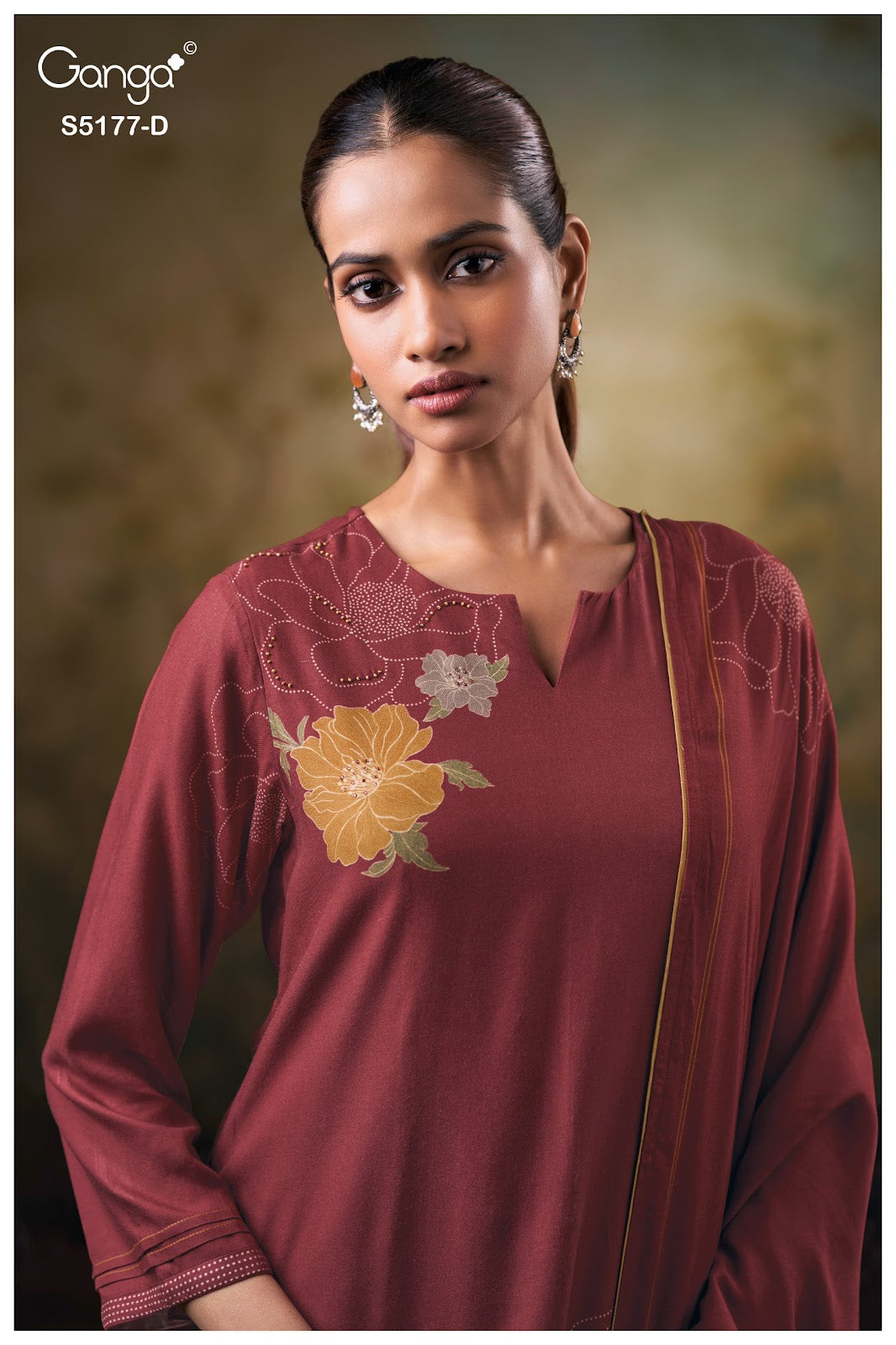 Erem S5177 Ganga Wool Pashmina Suits Supplier India