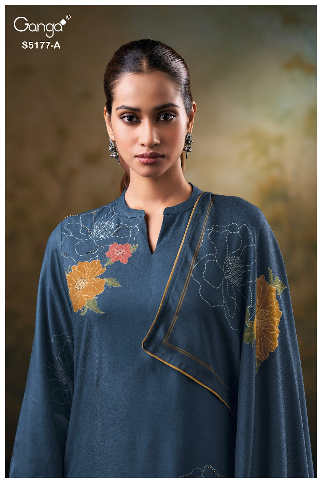 Erem S5177 Ganga Wool Pashmina Suits Supplier India
