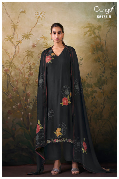 Erem S5177 Ganga Wool Pashmina Suits Supplier India