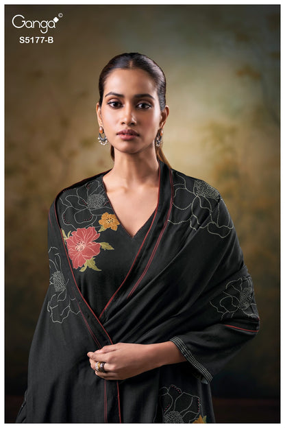 Erem S5177 Ganga Wool Pashmina Suits Supplier India