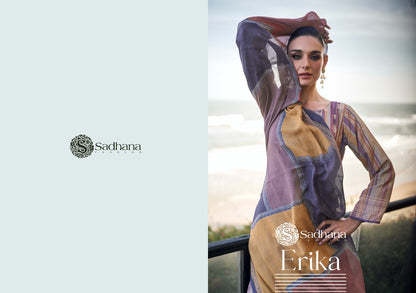 Erika Sadhana Muslin Silk Pant Style Suits Wholesaler Ahmedabad