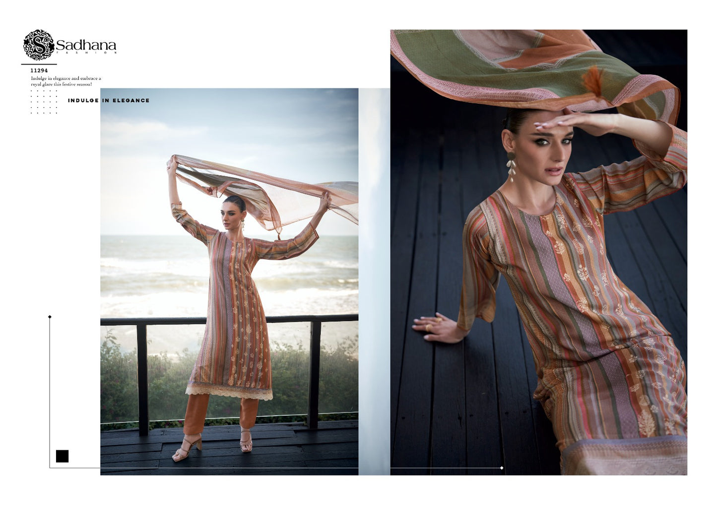 Erika Sadhana Muslin Silk Pant Style Suits Wholesaler Ahmedabad