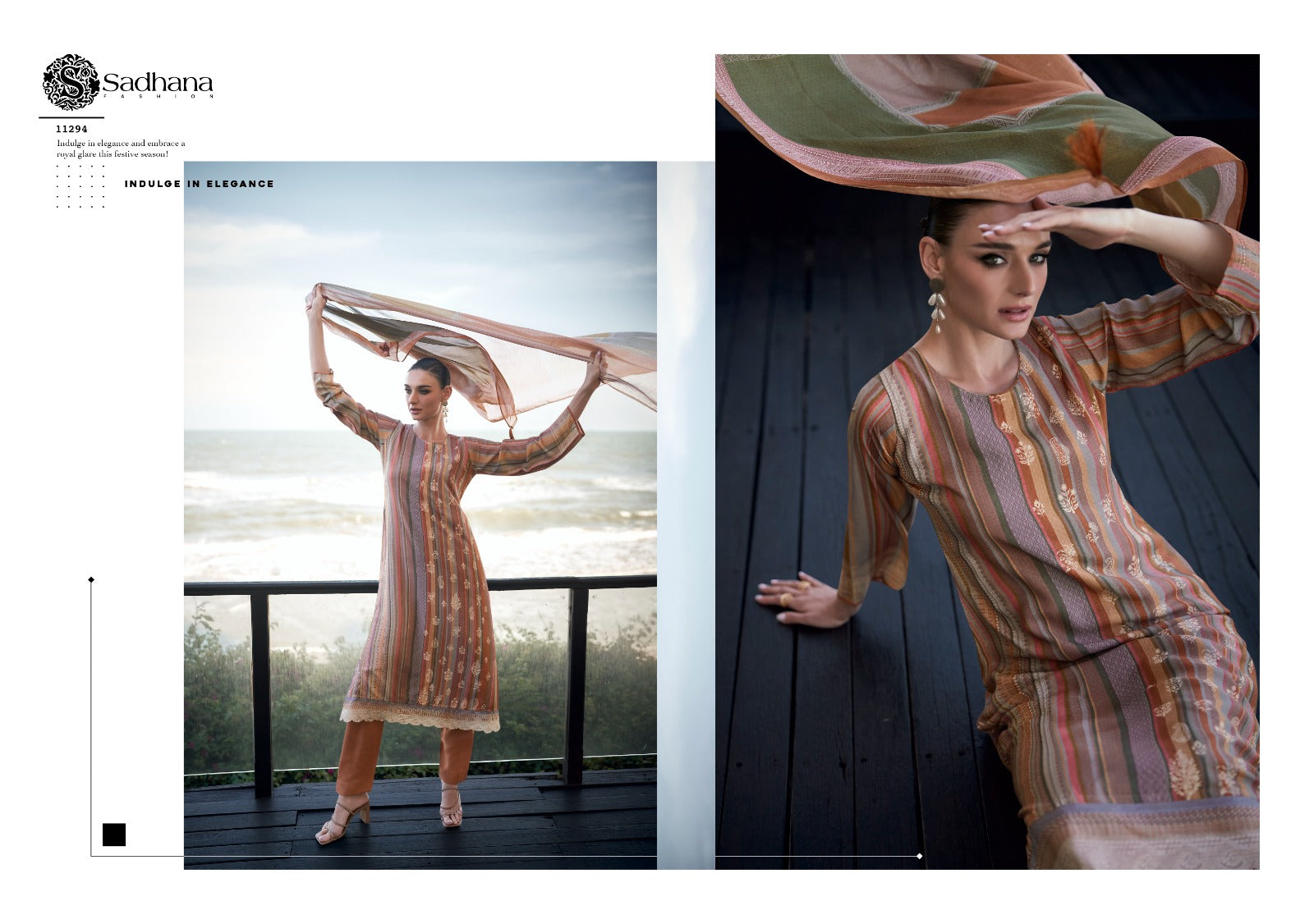 Erika Sadhana Muslin Silk Pant Style Suits Wholesaler Ahmedabad