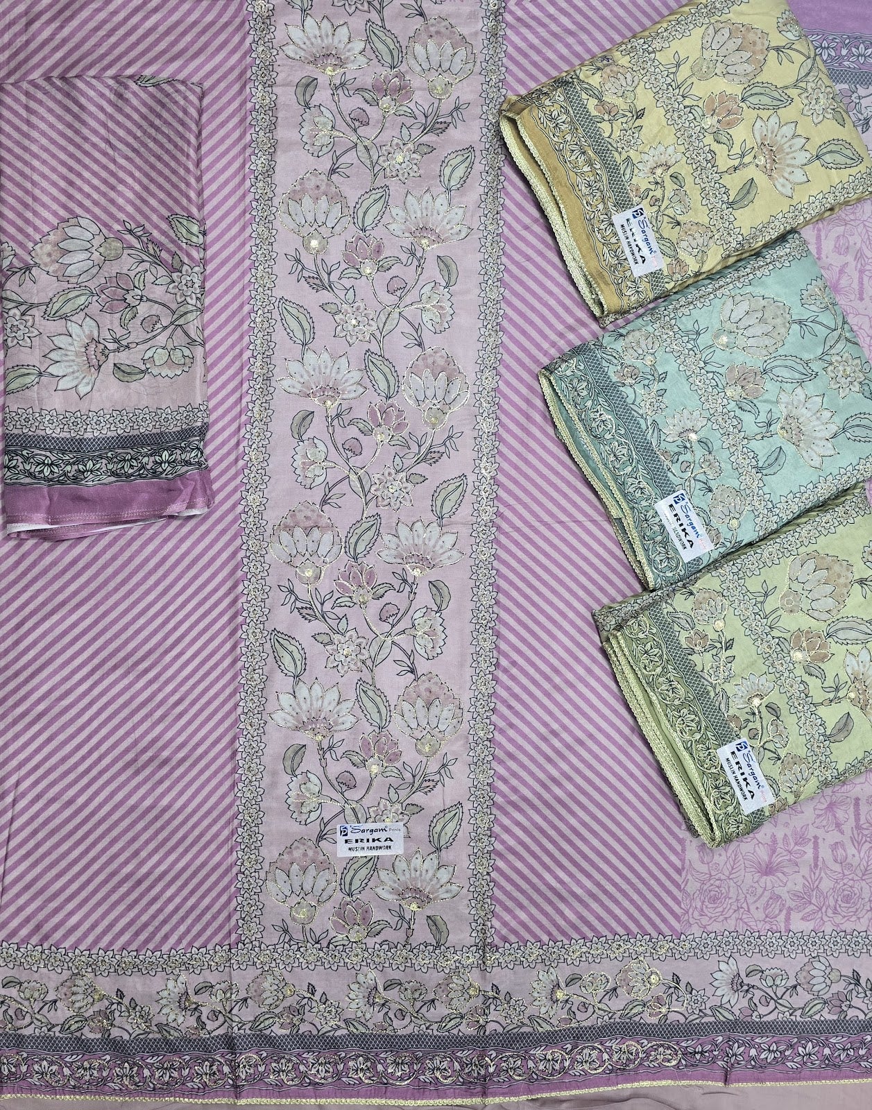 Erika Sargam Prints Muslin Pant Style Suits Manufacturer Gujarat