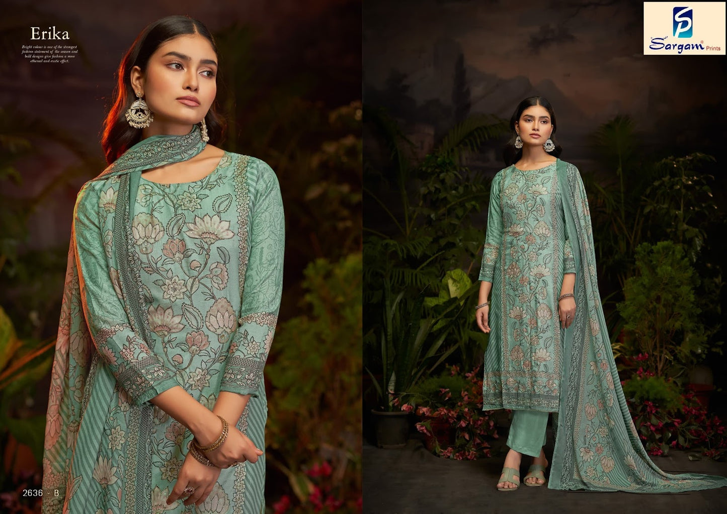 Erika Sargam Prints Muslin Pant Style Suits Manufacturer Gujarat