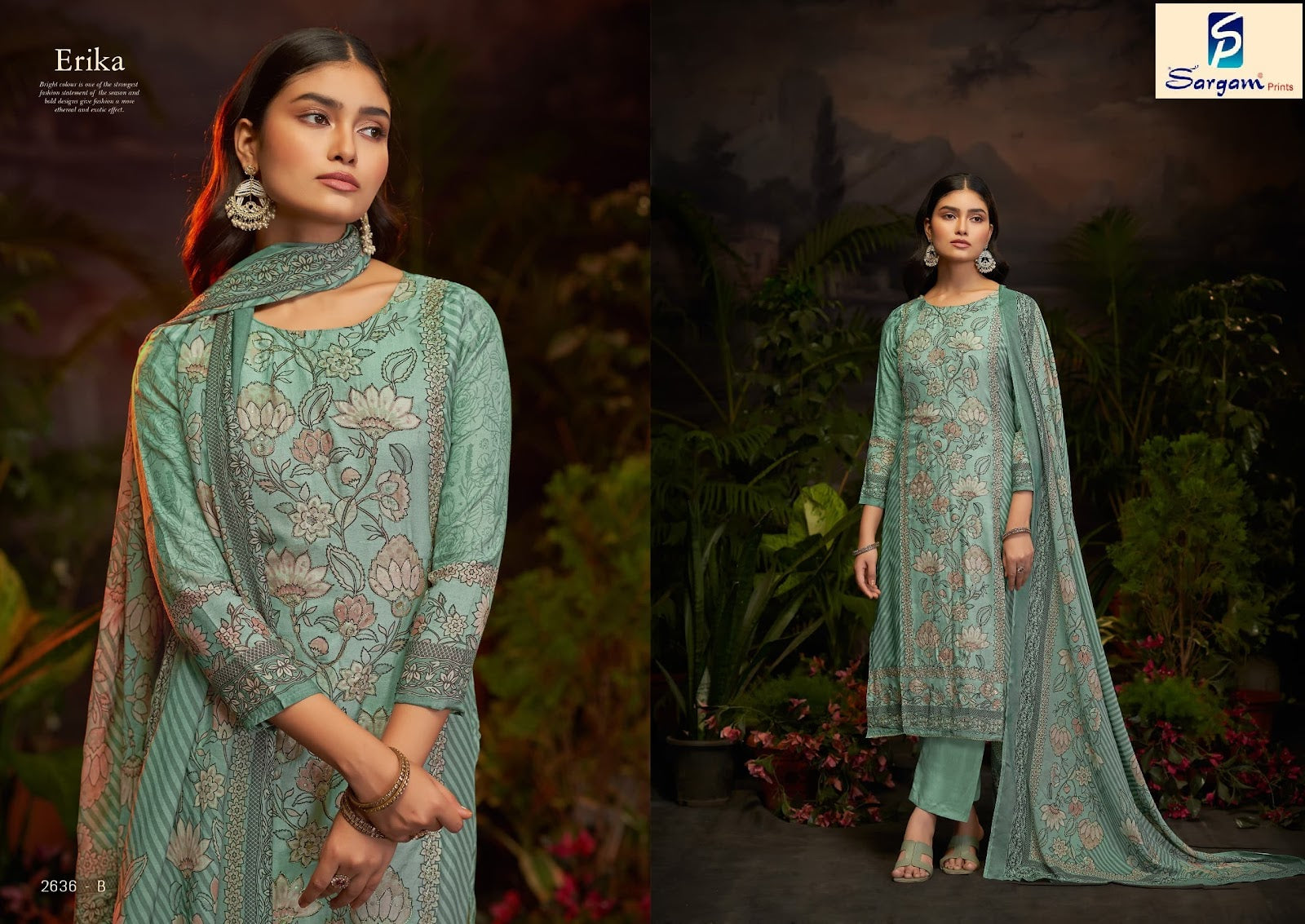 Erika Sargam Prints Muslin Pant Style Suits Manufacturer Gujarat