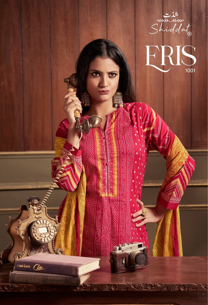 Eris 1001 Shiddat Cambric Pant Style Suits Wholesaler