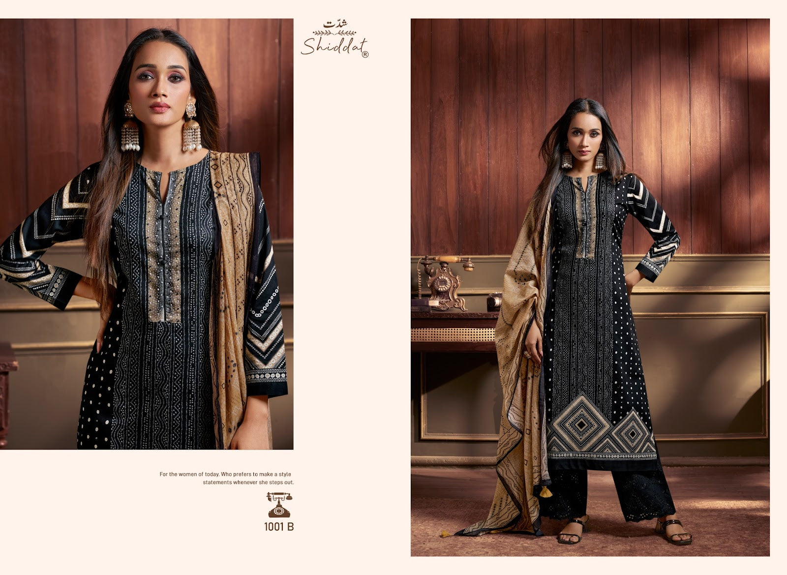 Eris 1001 Shiddat Cambric Pant Style Suits Wholesaler