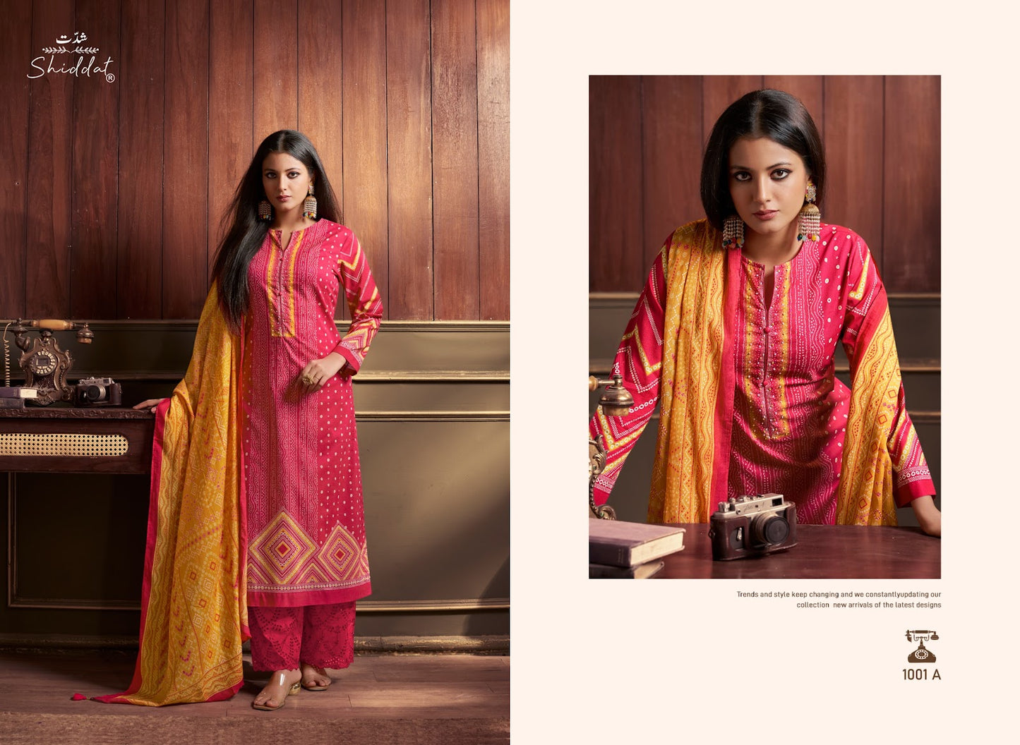 Eris 1001 Shiddat Cambric Pant Style Suits Wholesaler
