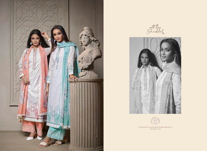 Eris 1002 Shiddat Cambric Plazzo Style Suits Exporter India