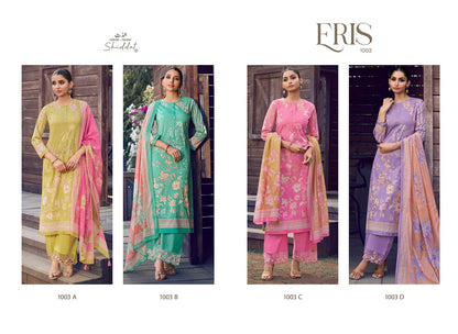 Eris 1003 Shiddat Cambric Pant Style Suits Exporter Ahmedabad