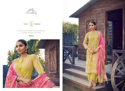 Eris 1003 Shiddat Cambric Pant Style Suits Exporter Ahmedabad